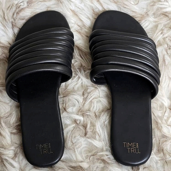Time And Tru Multi Tubular Women's Slide Sandals Size 7 🌴 - Picture 3 of 4